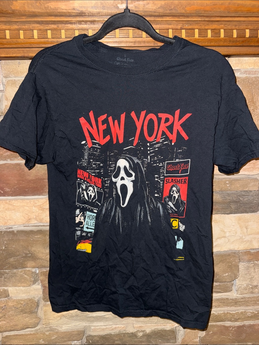 Ghost Face New York Graphic Tee - Black